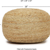 Hand made rattan ottoman