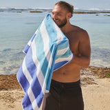 Somerside Sand Free Beach Towel - Tall Bondi Blue