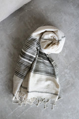 Ethiopian Striped Cotton Throw Blanket
