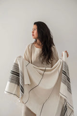 Ethiopian Striped Cotton Throw Blanket