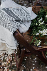 Ethiopian Striped Cotton Throw Blanket