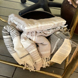 Ethiopian Striped Cotton Throw Blanket